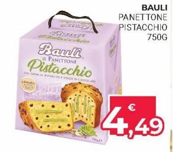 Eté Bauli Panettone Pistacchio 750g offerta