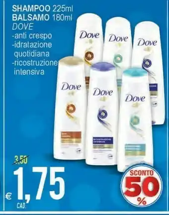 MD Discount Dove Shampoo / Balsamo offerta