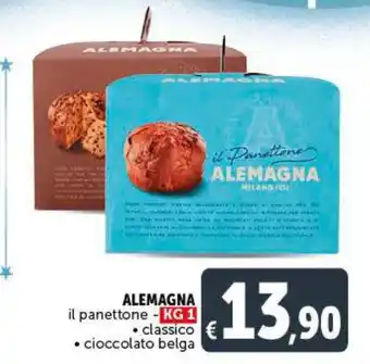 Deco Superstore Alemagna il panettone 1 kg classico cioccolato belga offerta