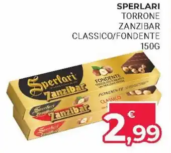 Eté Sperlari Torrone Zanzibar Classico/Fondente 150g offerta