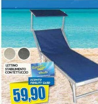 Risparmio Casa Lettino Stabilimento Con Tettuccio offerta