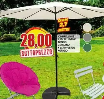 Risparmio Casa Ombrellone Allumino Tondo offerta