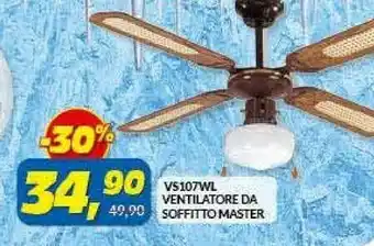 Risparmio Casa Ventilatore Da Soffitto Master offerta