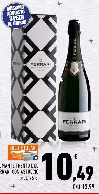 Conad City Spumante trento doc ferrari con astuccio offerta