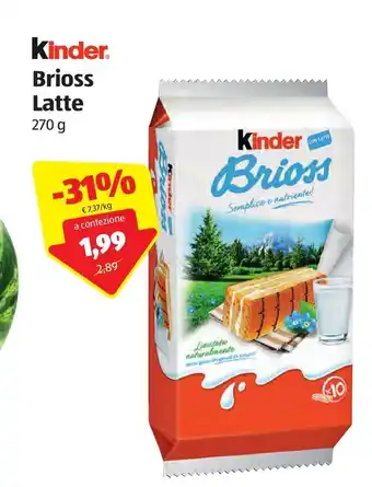 ALDI Kinder Brioss Latte 270g offerta