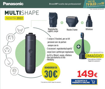 Euronics Panasonic Multishape offerta