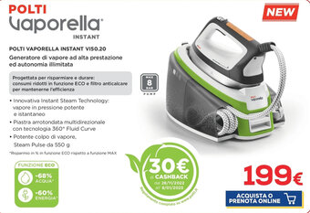 Euronics Polti Vaporella Instant VI50.20 offerta