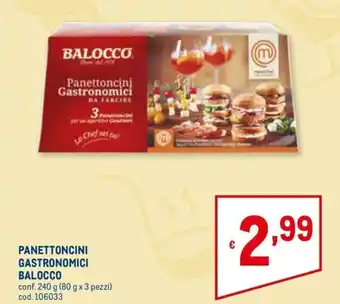 Metro Balocco Panettoncini Gastronomici conf. 240 g offerta