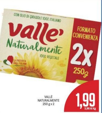 Supermercati Piccolo Vallè Naturalmente 250 g x 2 offerta