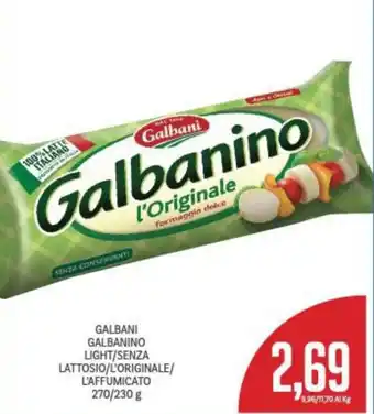 Supermercati Piccolo Galbani Galbanino Light/Senza Lattosio/L'Orginale/L'Affumicato 270/230 g offerta