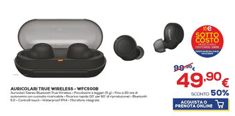 Euronics Sony Auricolari True Wireless - WFC500B offerta