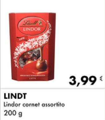 Iper Tosano Lindt Lindor cornet assortito 200 g offerta