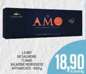 Supermercati Piccolo La Nef Re Salmone Ti Amo Salmone Norvegese Affumicato 600 g offerta