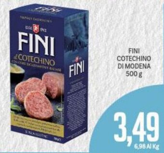 Supermercati Piccolo Fini Cotechino di Modena 500 g offerta