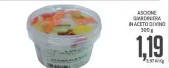 Supermercati Piccolo Ascione Giardiniera in Aceto di Vino 300 g offerta