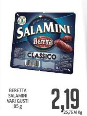 Supermercati Piccolo Beretta Salamini vari gusti 85 g offerta