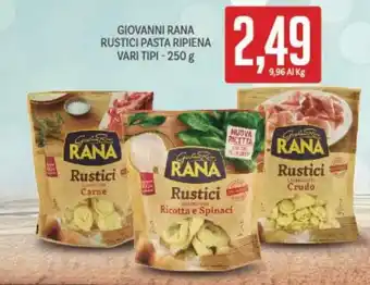 Supermercati Piccolo Giovanni Rana Rustici Pasta Ripiena vari tipi 250 g offerta