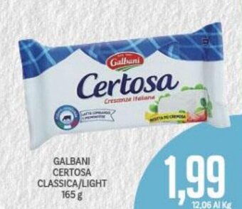Supermercati Piccolo Galbani Certosa Classica/Light 165 g offerta