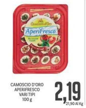 Supermercati Piccolo Camoscio D'Oro Aperifresco vari tipi 100 g offerta