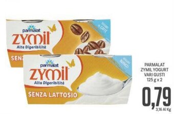 Supermercati Piccolo Parmalat Zymil Yogurt vari gusti 125 g x 2 offerta