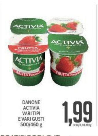 Supermercati Piccolo Danone Activia vari tipi e vari gusti 500/460 g offerta