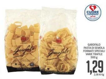 Supermercati Piccolo Garofalo Pasta di Semola Formati Speciali varie trafile 500 g offerta