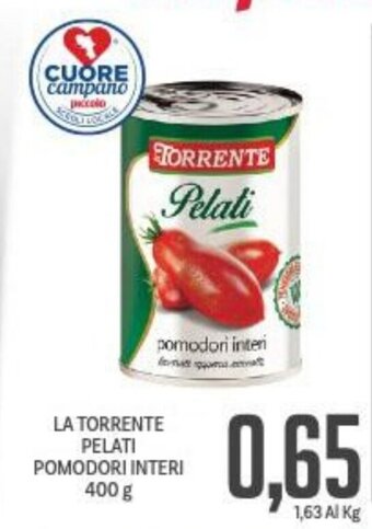 Supermercati Piccolo La Torrente Pelati Pomodori Interi 400 g offerta