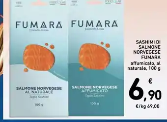 Spazio Conad Sashimi di salmone norvegese fumara offerta