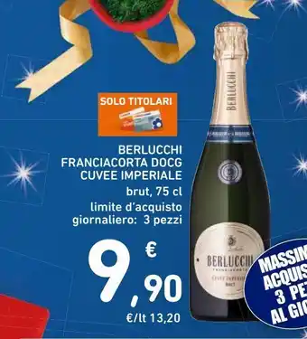 Spazio Conad Berlucchi franciacorta docg cuvee imperiale offerta