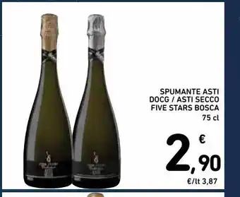 Spazio Conad Spumante asti docg/asti secco five stars bosca offerta