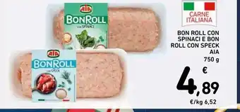 Spazio Conad Bon roll con spinaci e bon roll con speck aia offerta