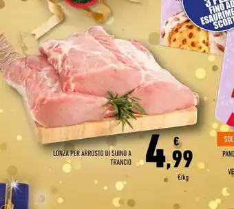 Conad Lonza per arrosto di suino a trancio offerta