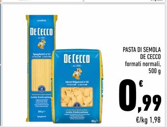 Conad Pasta di semola de cecco offerta