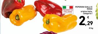 Spazio Conad Peperoni gialli e rossi offerta