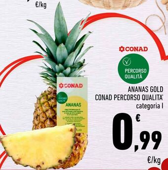 Conad Ananas gold conad percorso qualità offerta