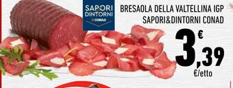 Bresaola della valtellina igp sapori&dintorni conad
