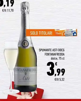 Conad Spumante asti docg fontana fredda offerta