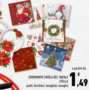 Conad City Coordinato tavola dec. natale stella offerta