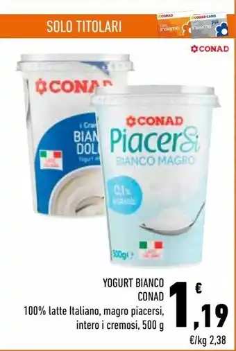 Conad Yogurt bianco conad offerta