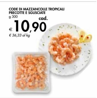 Bennet Code di mazzancolle tropicali precotte e sgusciate offerta