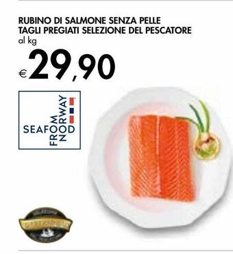 Bennet Rubino di salmone senza pelle tagli pregiati selezione del pescatore offerta