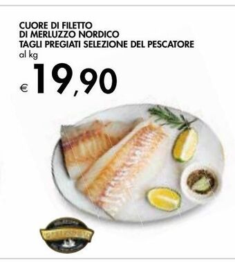 Bennet Cuore di filetto di merluzzo nordico tagli pregiati selezione del pescatore offerta