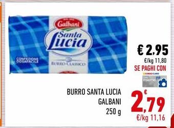 Conad Burro santa lucia galbani offerta