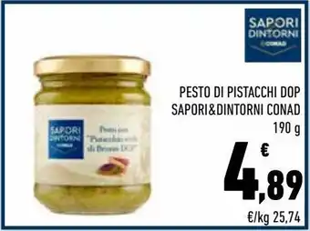 Conad Pesto di pistacchi dop sapori & dintorni conad offerta