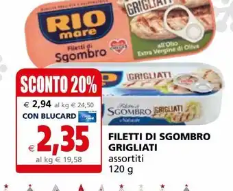 Il Gigante Filetti di sgombro grigliati offerta