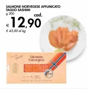 Bennet Salmone norvegese affumicato taglio sashimi offerta