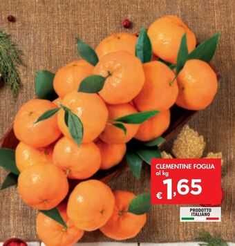 Bennet Clementine foglia offerta