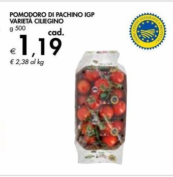 Bennet Pomodoro di pachino igp varietà ciliegino offerta