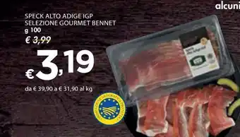 Bennet Speck alto adige igp selezione gourmet bennet offerta
