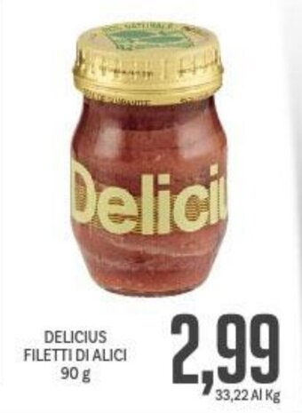 Supermercati Piccolo Delicius Filetti Di Alici 90 g offerta